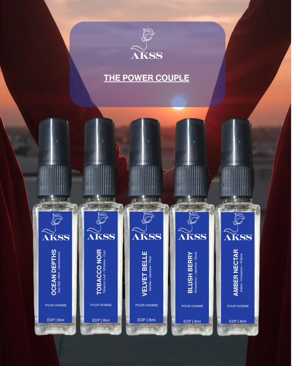  Luxury romantic fragrance gift set for couples – Akss Power Couple Edition
